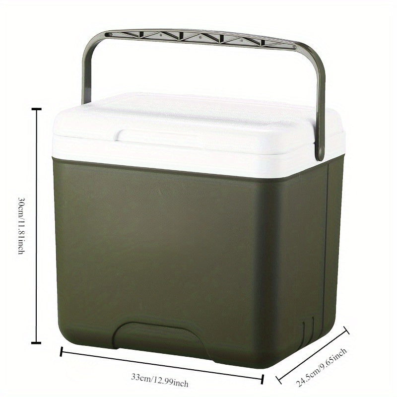 3.96gal Portable Insulated Cooler - Durable PE Material, Perfect for Outdoor Camping & Car Use, Keeps Food Fresh, Ice Bucket