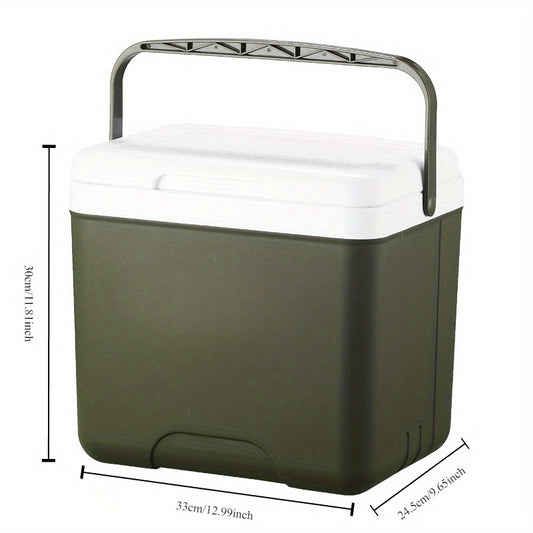 3.96gal Portable Insulated Cooler - Durable PE Material, Perfect for Outdoor Camping & Car Use, Keeps Food Fresh, Ice Bucket