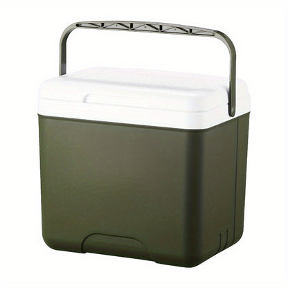 3.96gal Portable Insulated Cooler - Durable PE Material, Perfect for Outdoor Camping & Car Use, Keeps Food Fresh, Ice Bucket